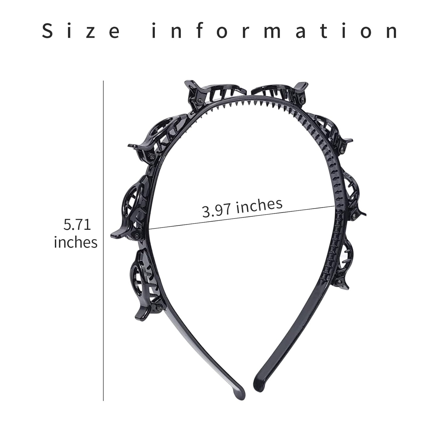 Clip Headband for Twisty Bangs, 90s Hair Accessories for Women