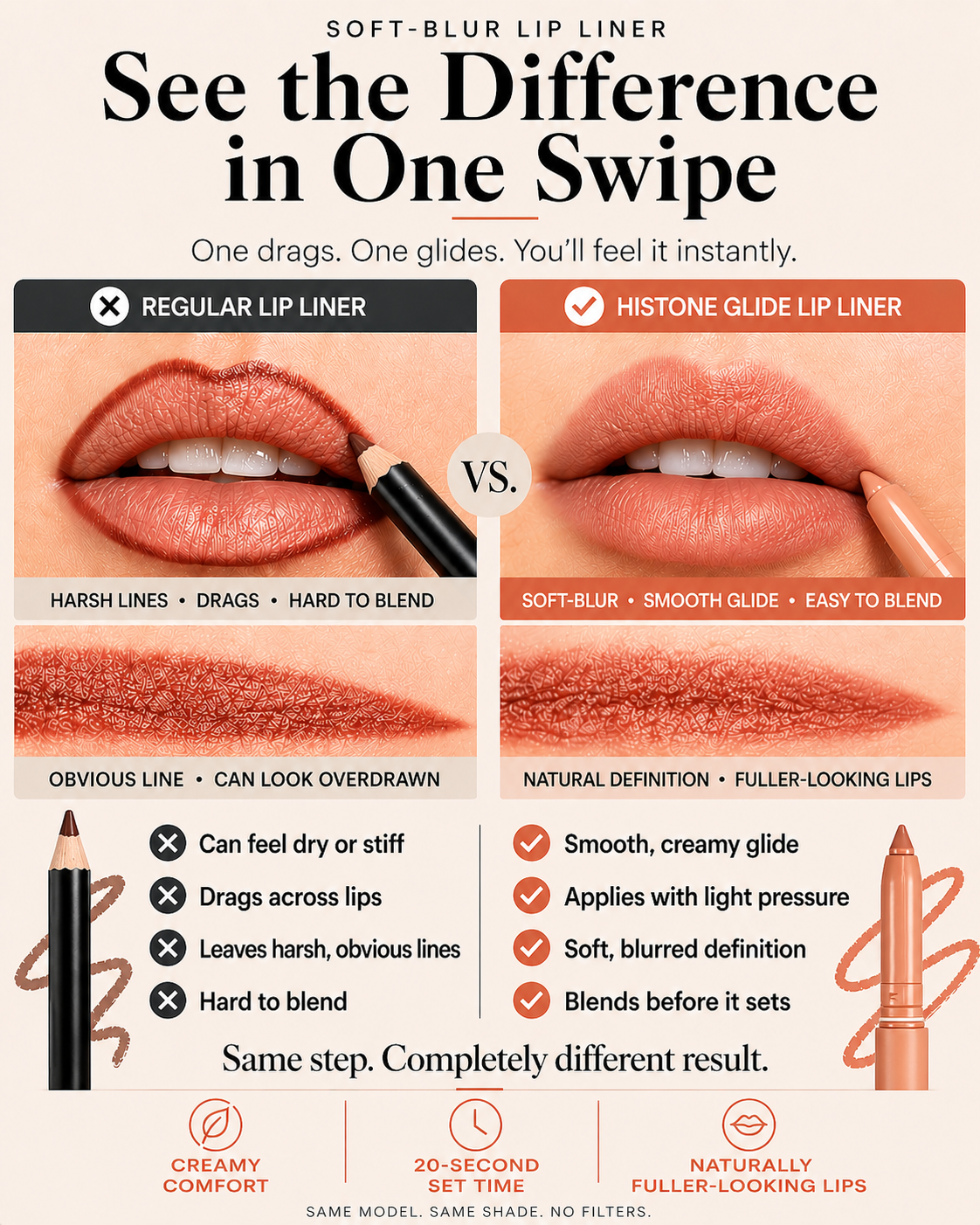 💄Hemspire 2-in-1 Matte Lip Crayon Lipstick & Liner