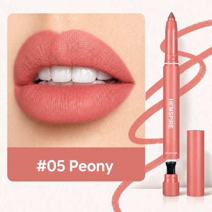 💄Hemspire 2-in-1 Matte Lip Crayon Lipstick & Liner