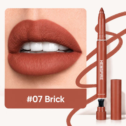 💄Hemspire 2-in-1 Matte Lip Crayon Lipstick & Liner