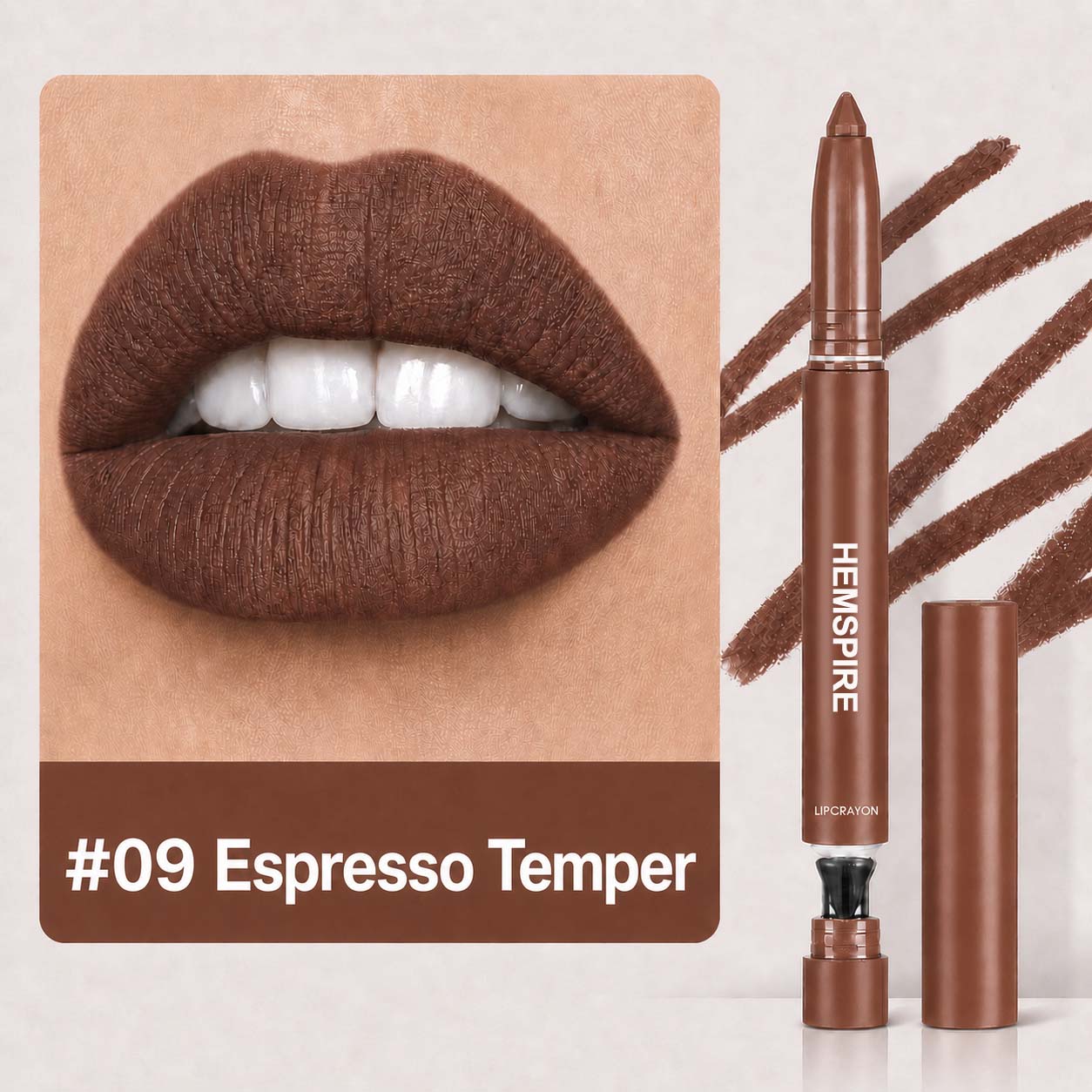 💄Hemspire 2-in-1 Matte Lip Crayon Lipstick & Liner