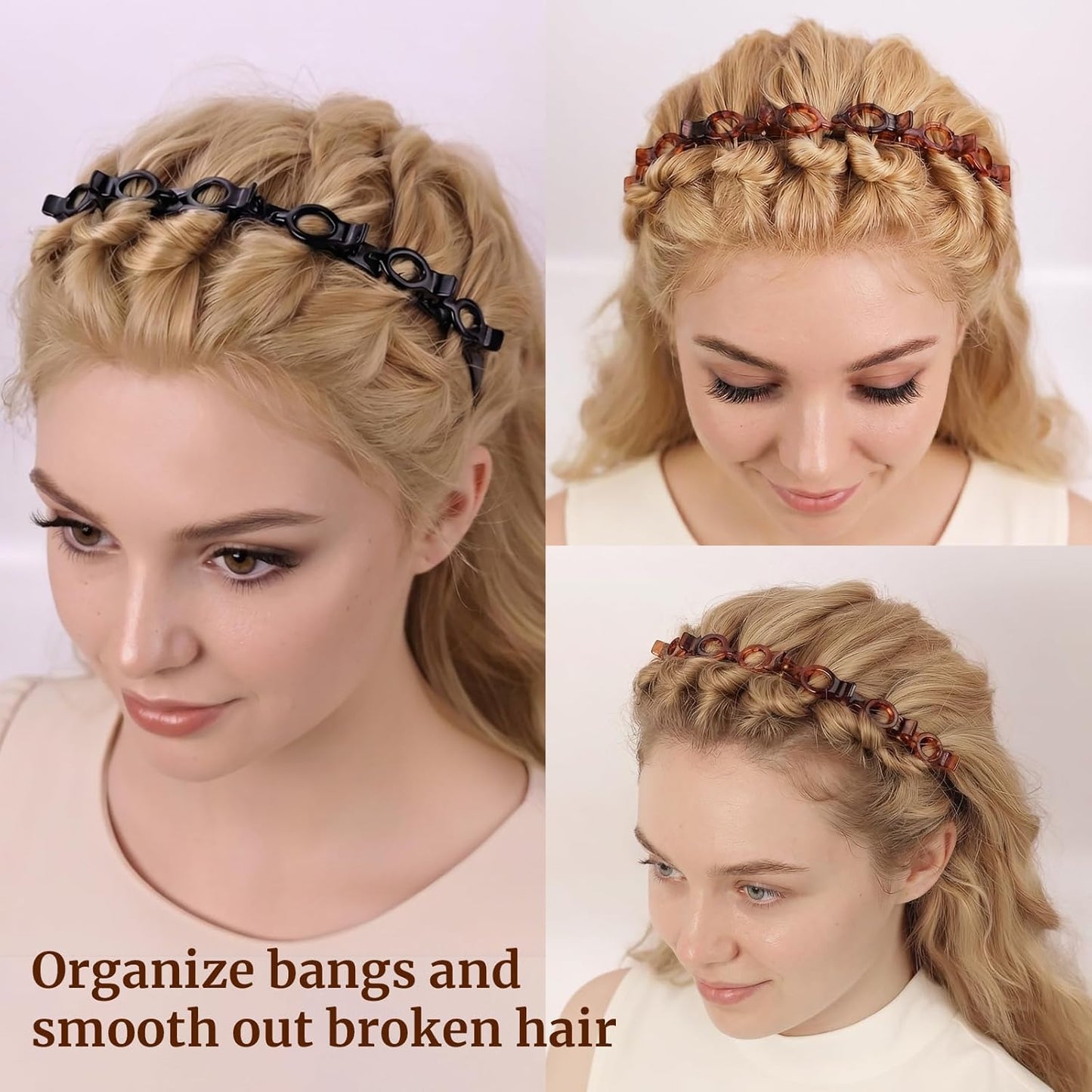 Clip Headband for Twisty Bangs, 90s Hair Accessories for Women