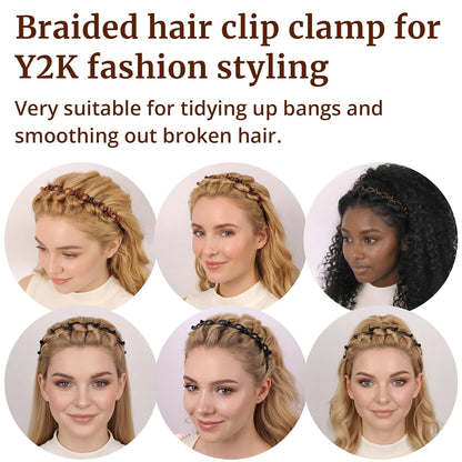 Clip Headband for Twisty Bangs, 90s Hair Accessories for Women
