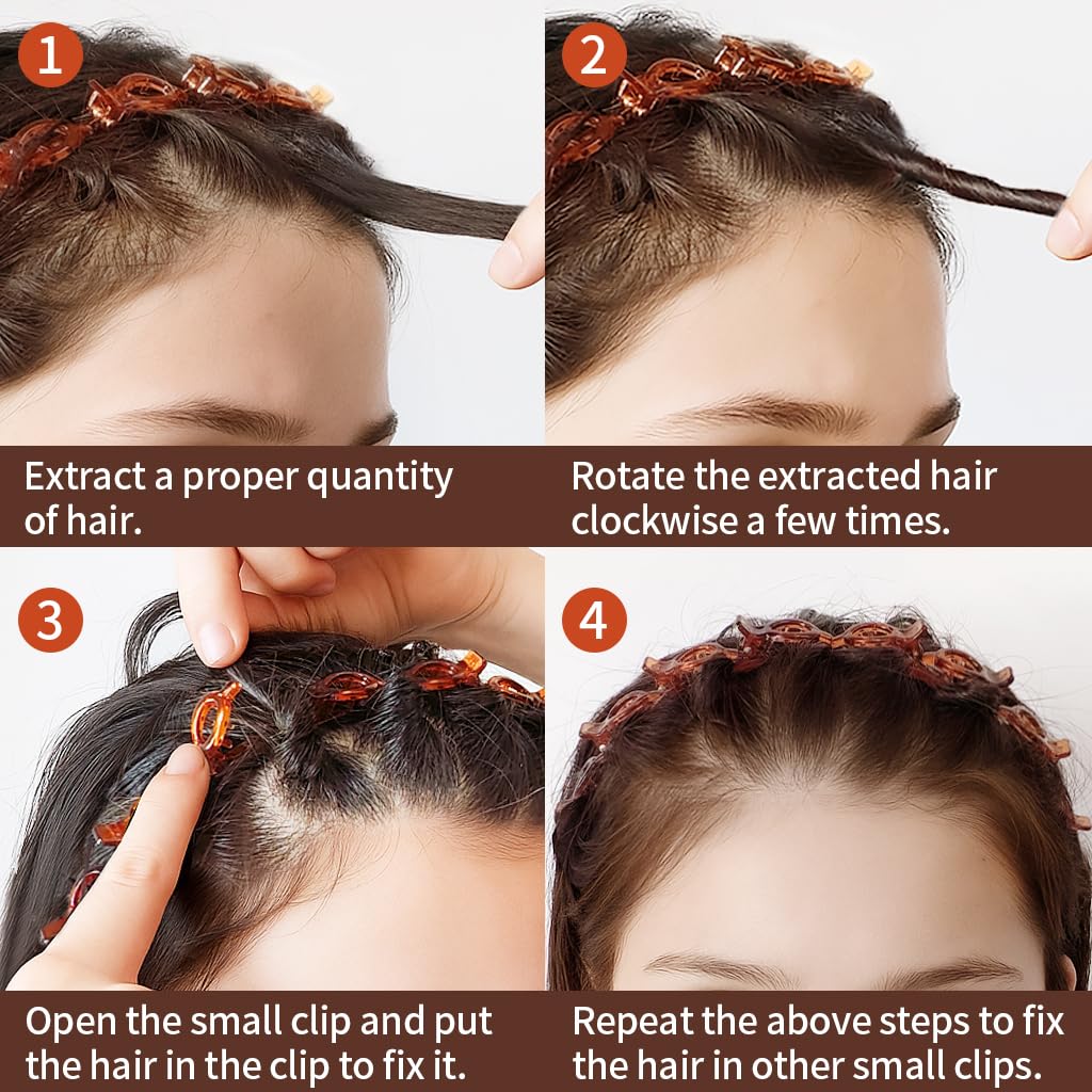 Clip Headband for Twisty Bangs, 90s Hair Accessories for Women