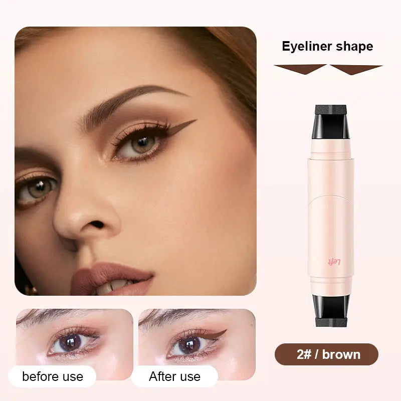 HEMSPIRE Winged Eyeliner Stamp Pen Dual Head Rotating Design, Quick-Dry, Long-Lasting, Smudge-Proof for Easy Cat Eye (Black)