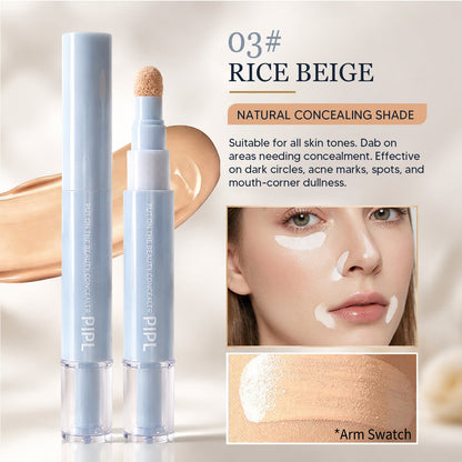 2-in-1 Liquid Foundation & Eye Concealer PenPIPL Formula Dual-Effect