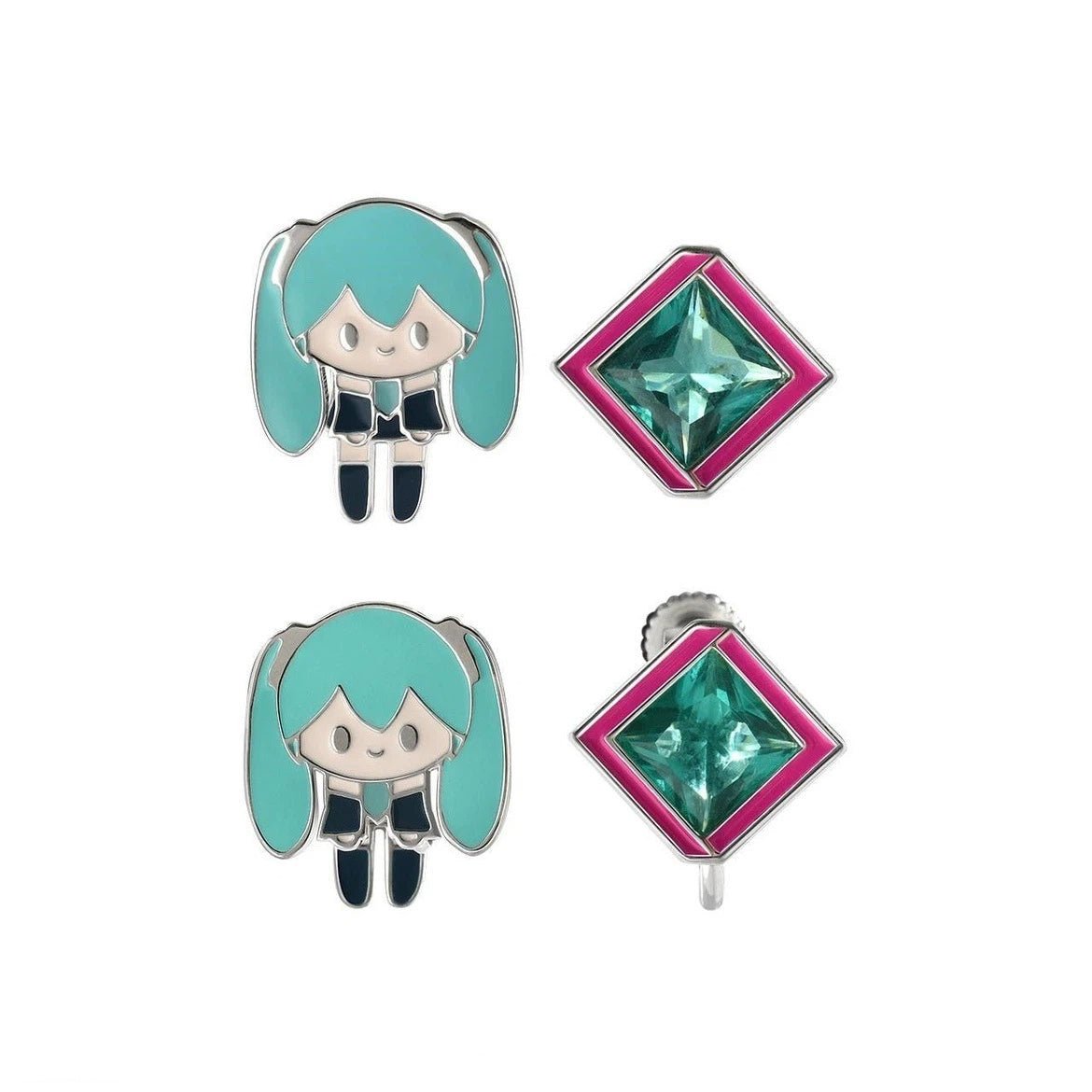 Hatsune Miku 39 Future Appointment Shaker Earrings - Hemspire