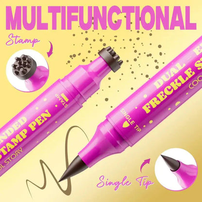 🔥HOT SALE🔥Waterproof Freckles Pen: Faux Freckle Stamp and Fine Tip Eyeliner for Realistic