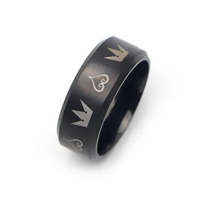 Stainless Steel Crown Couple Promise Rings for Men and Women - Hemspire