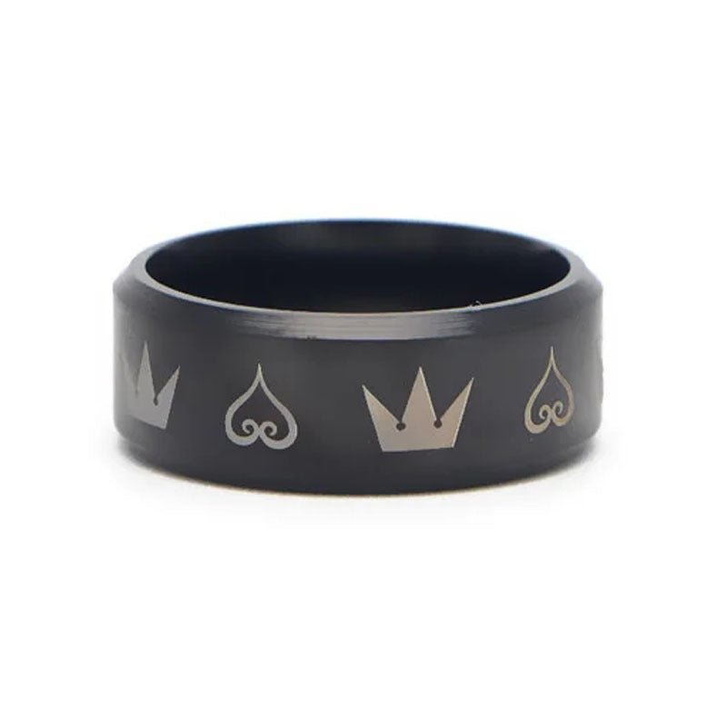 Stainless Steel Crown Couple Promise Rings for Men and Women - Hemspire