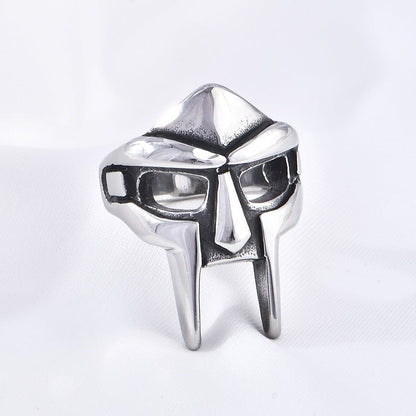 Stainless steel men's ring jewelry mask titanium steel ring - Hemspire