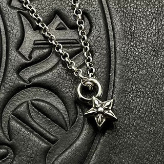 Vintage Peach Heart Cross Pendant Necklace - Hemspire